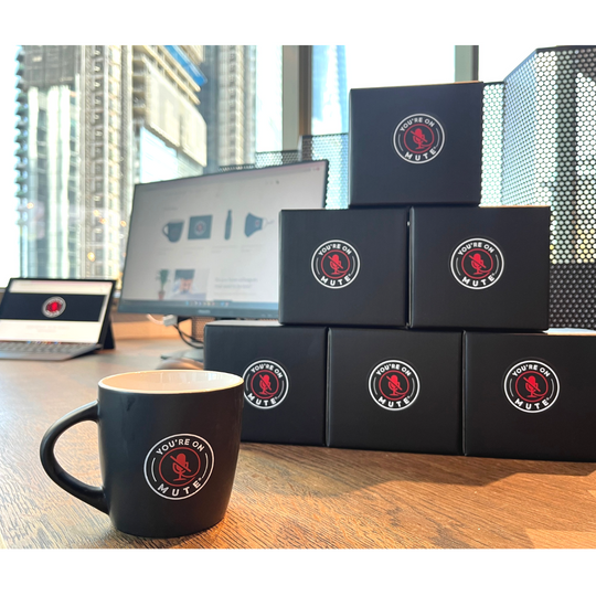 You're On Mute Official - Team Mugs, 4 Pack!