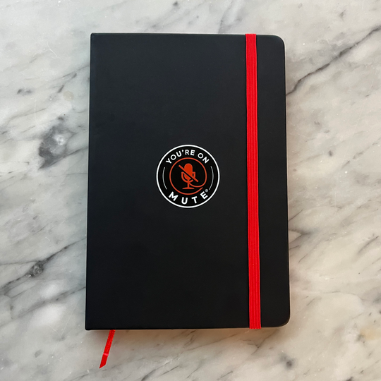 You're On Mute A5 Notebook (Red) – Perfect for Meetings & Corporate Gifting