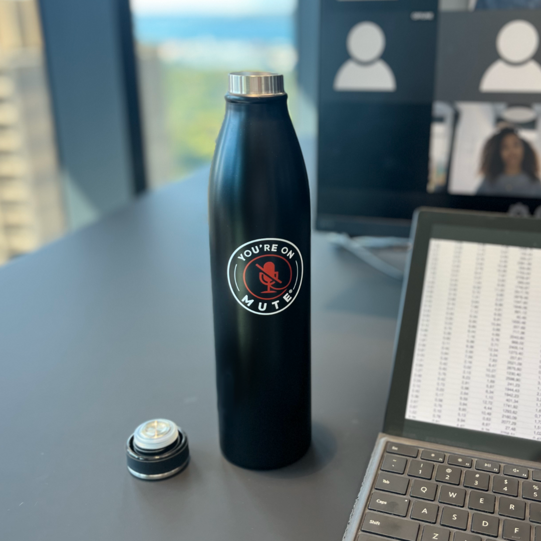You're On Mute Double Wall Insulated Flask – Perfect for Online Meetings & Corporate Gifting_In online meeting