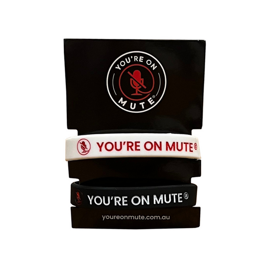 You're On Mute Wristbands x2